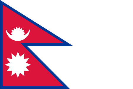 尼泊爾 Nepal的國旗圖片