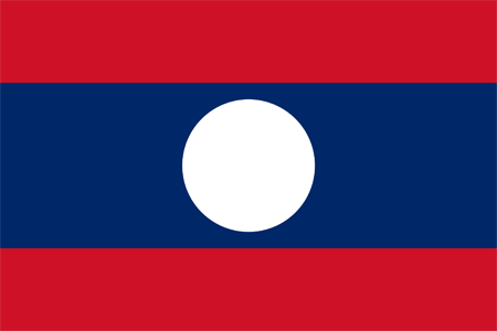 寮國 Laos的國旗圖片