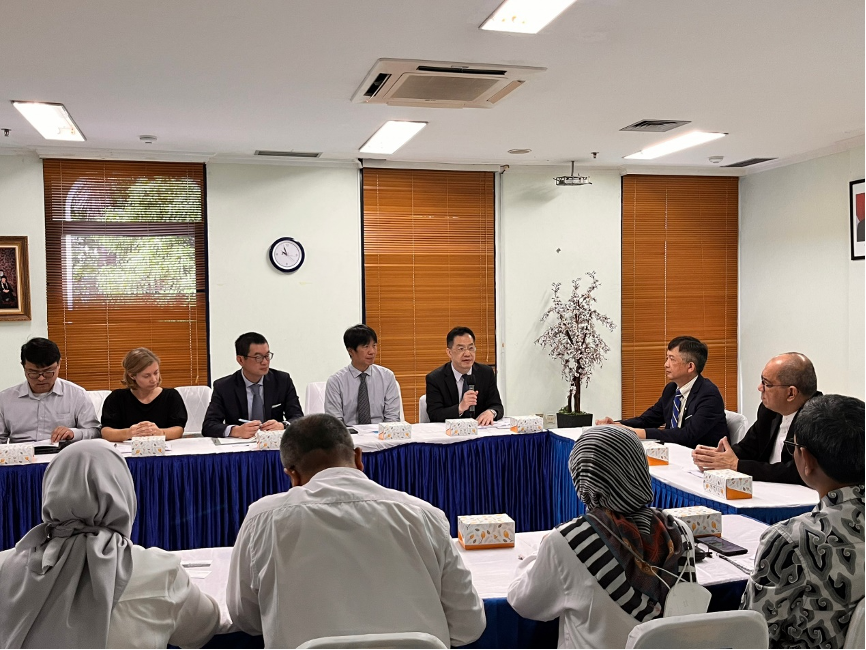 圖 3：臺印尼雙方會面討論未來學術研究與教學合作領域