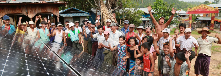 Picture 4: Rural Myanmar Micro-centralized Power Station Pioneer Project (Courtesy of ICDF)