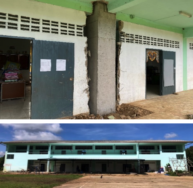 Picture 3: An example of a school reinforcement project in Chiang Rai, Thailand (Photo credit: NCREE)