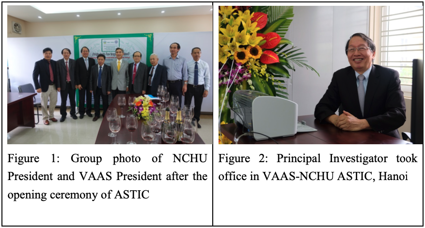 Figure 1: Group photo of NCHU President and VAAS President after the opening ceremony of ASTIC