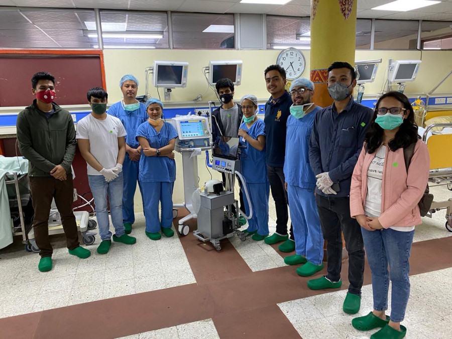 隨著新冠病毒病例增加，尼泊爾Paaila 科技公司（Paaila Technology）成為國內第一家研發可攜式呼吸器及機器人護士的新創公司，有望在疫情爆發時減少醫療機構的負擔。